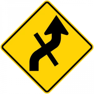 W10-1e Through Street On Winding Road | Interwest Safety Supply