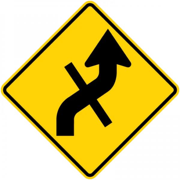 W10-1e Through Street On Winding Road | Interwest Safety Supply