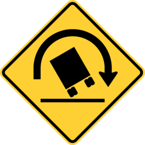 W1-13 Truck Rollover Sign - Choose Your Reflective Grade for Optimal Traffic Safety | Interwest Safety Supply