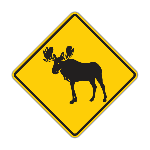 W11-21 Moose Symbol Sign - Choose Your Reflective Grade for Optimal Traffic Safety | Interwest Safety Supply