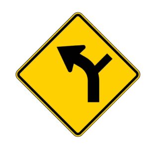 W1-10 Curve Left/Right Tee (Curved Road with Side Road) | Interwest Safety Supply