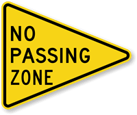 W14-3 (48" X 36") No Passing Zone Sign - Choose Your Reflective Grade for Optimal Traffic Safety | Interwest Safety Supply